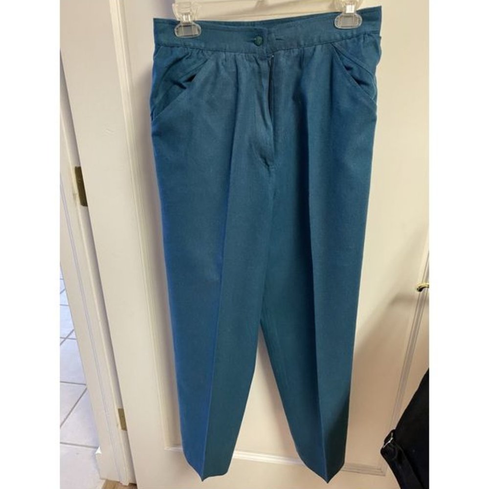 Heather Morgan, teal pants, size 10